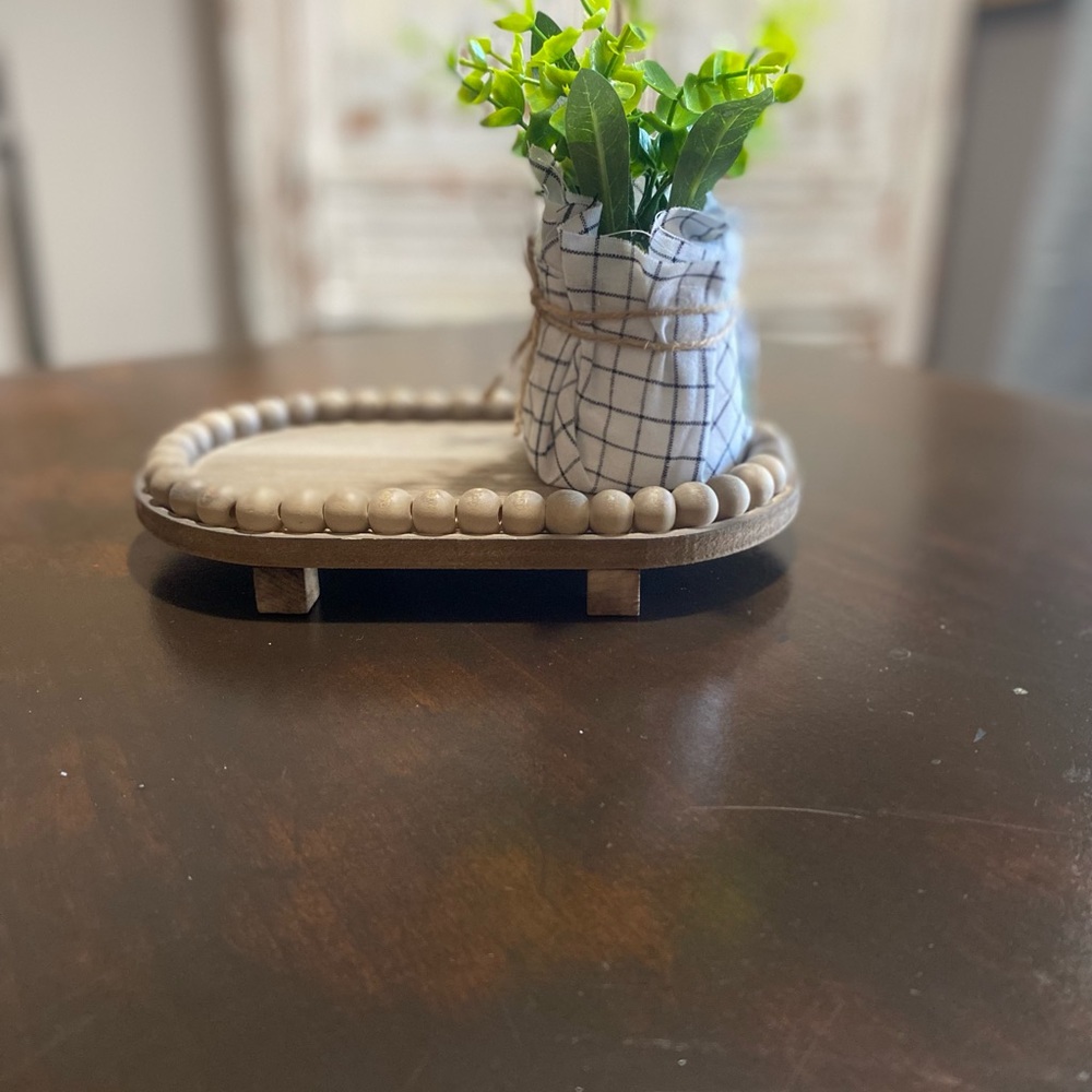 Wooden Bead Riser, Farmhouse Table Decor, Wood Riser - Picture 6 of 6